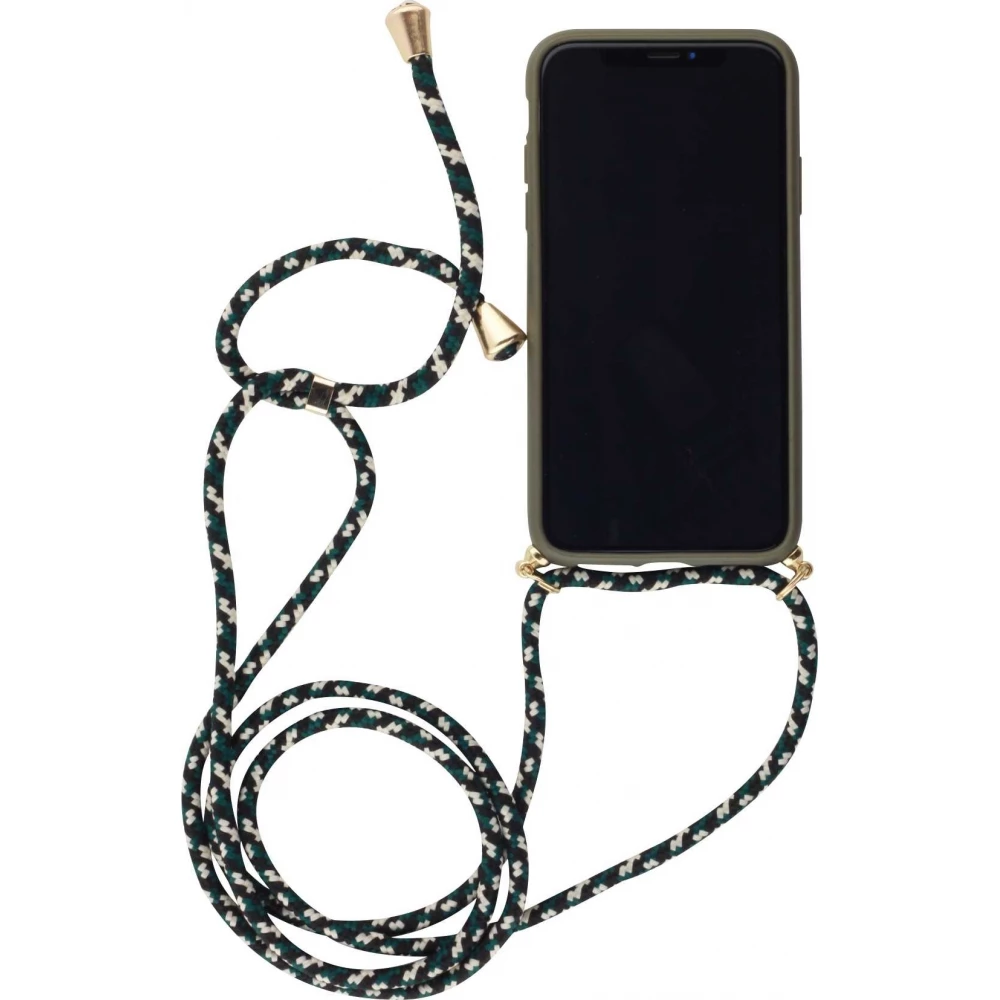 Coque Samsung Galaxy S25 Edge - Bio Eco-Friendly nature avec cordon collier - Vert foncé