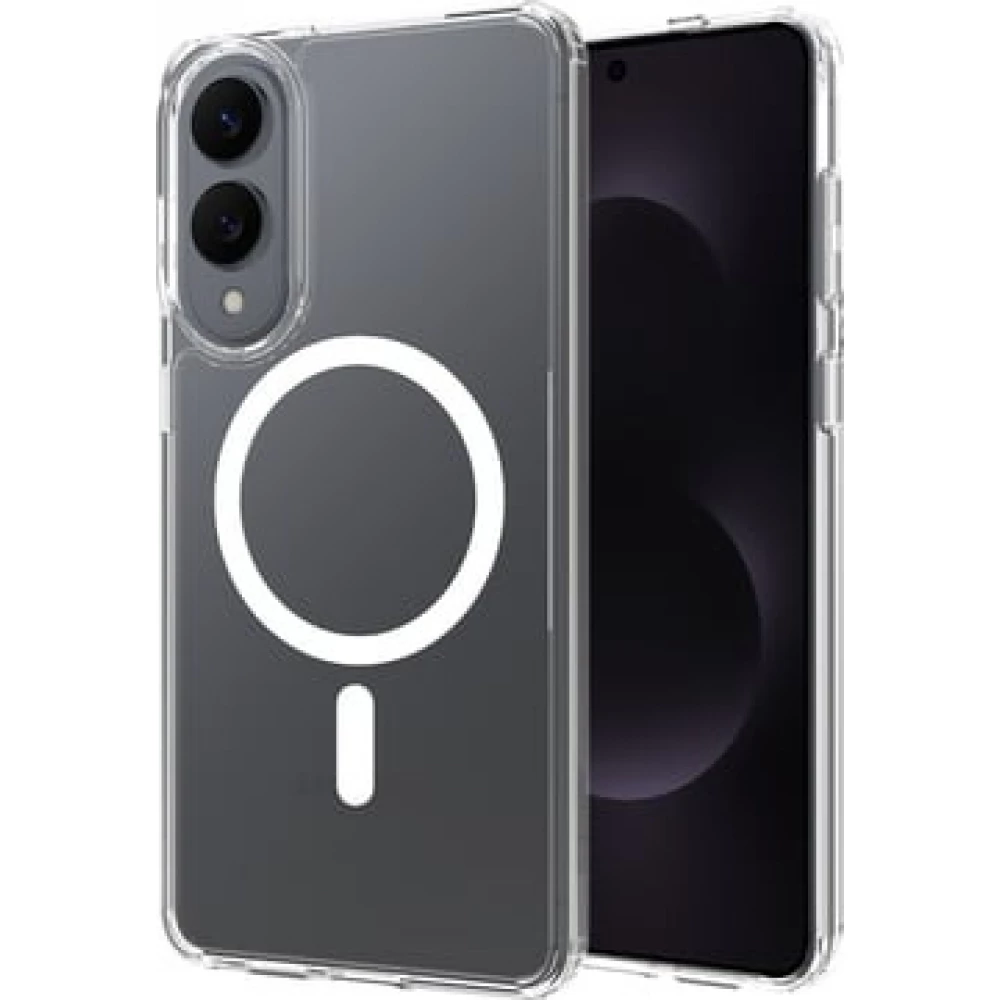 Hülle Samsung Galaxy S25 FE - MagSafe kompatibel Gummi transparent TPU Silikon