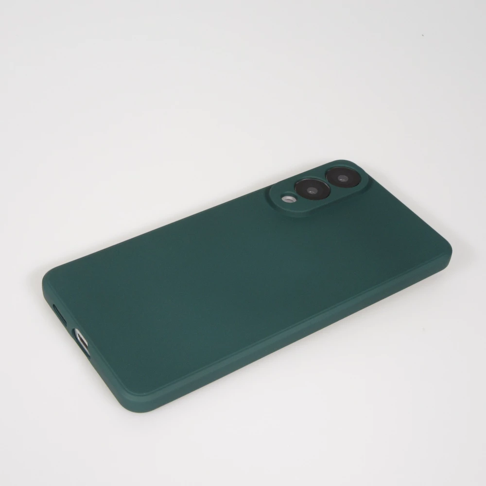 Samsung Galaxy S25 Edge Case Hülle - Silikon soft touch - Dunkelgrün