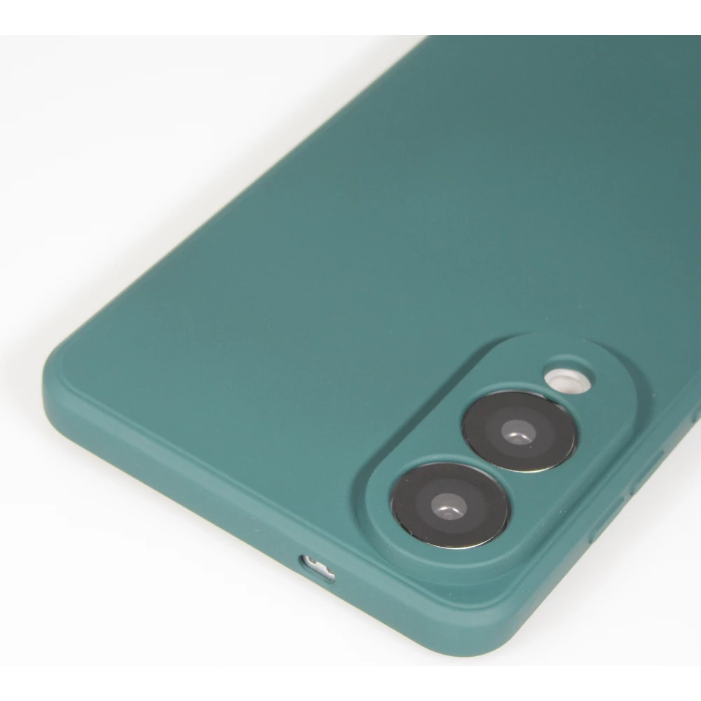 Samsung Galaxy S25 Edge Case Hülle - Silikon soft touch - Dunkelgrün