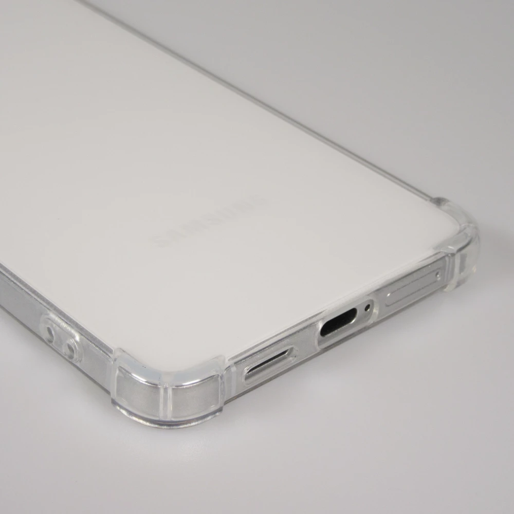 Samsung Galaxy S25 Edge Case Hülle - Gummi Transparent Gel Bumper mit extra Schutz für Ecken Antischock