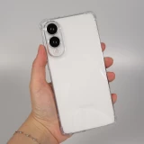 Samsung Galaxy S25 Edge Case Hülle - Gummi Transparent Gel Bumper mit extra Schutz für Ecken Antischock