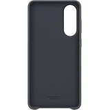 Galaxy S25 Edge Case H&uuml;lle - Premium Vegan-Leder Backcover Kindsuit - Schwarz