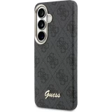 Galaxy S26 Case H&uuml;lle - Guess 4G Script MagSafe Magnetische elegante Schutz - Schwarz