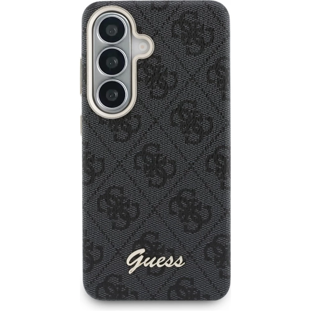 Galaxy S26 Case H&uuml;lle - Guess 4G Script MagSafe Magnetische elegante Schutz - Schwarz