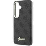 Galaxy S26 Case H&uuml;lle - Guess 4G Script MagSafe Magnetische elegante Schutz - Schwarz