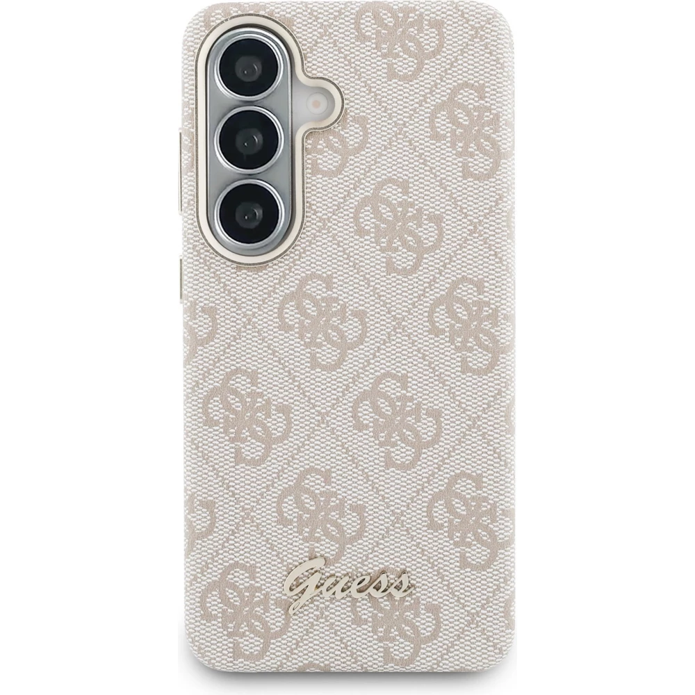 Galaxy S26 Case Hülle - Guess 4G Script MagSafe Magnetische elegante Schutz - Rosa