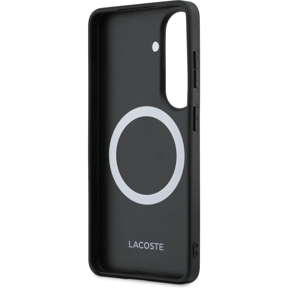 Coque Samsung Galaxy S26 - Lacoste PVC Blend Monogramme magn&eacute;tique &eacute;l&eacute;gante et durable - Brun