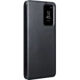 Galaxy S26 Ultra Case Hülle - Flip Qialino Ultra Smart Echtes Leder - Schwarz