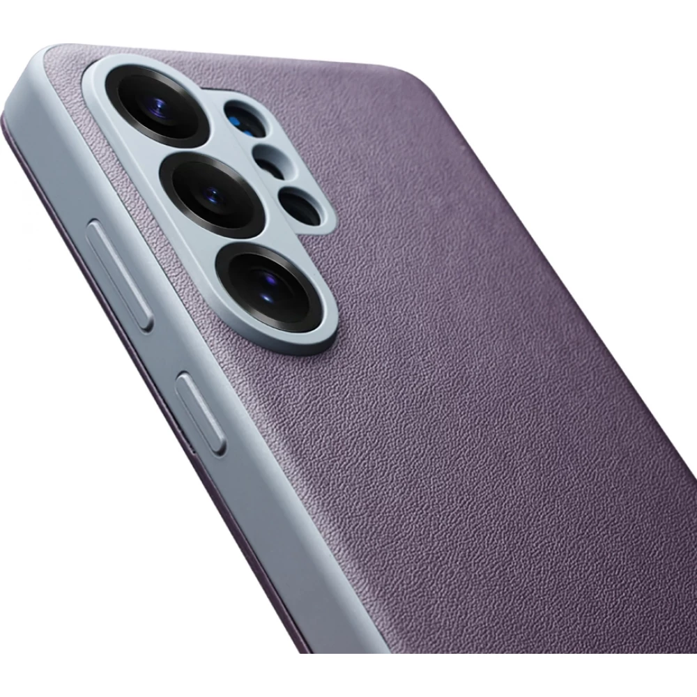 Galaxy S26 Ultra Case Hülle - Flip Qialino Ultra Smart Echtes Leder - Violett