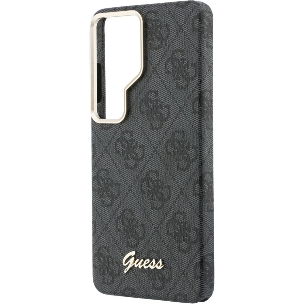 Galaxy S26 Ultra Case H&uuml;lle - Guess 4G Script MagSafe Magnetische elegante Schutz - Schwarz