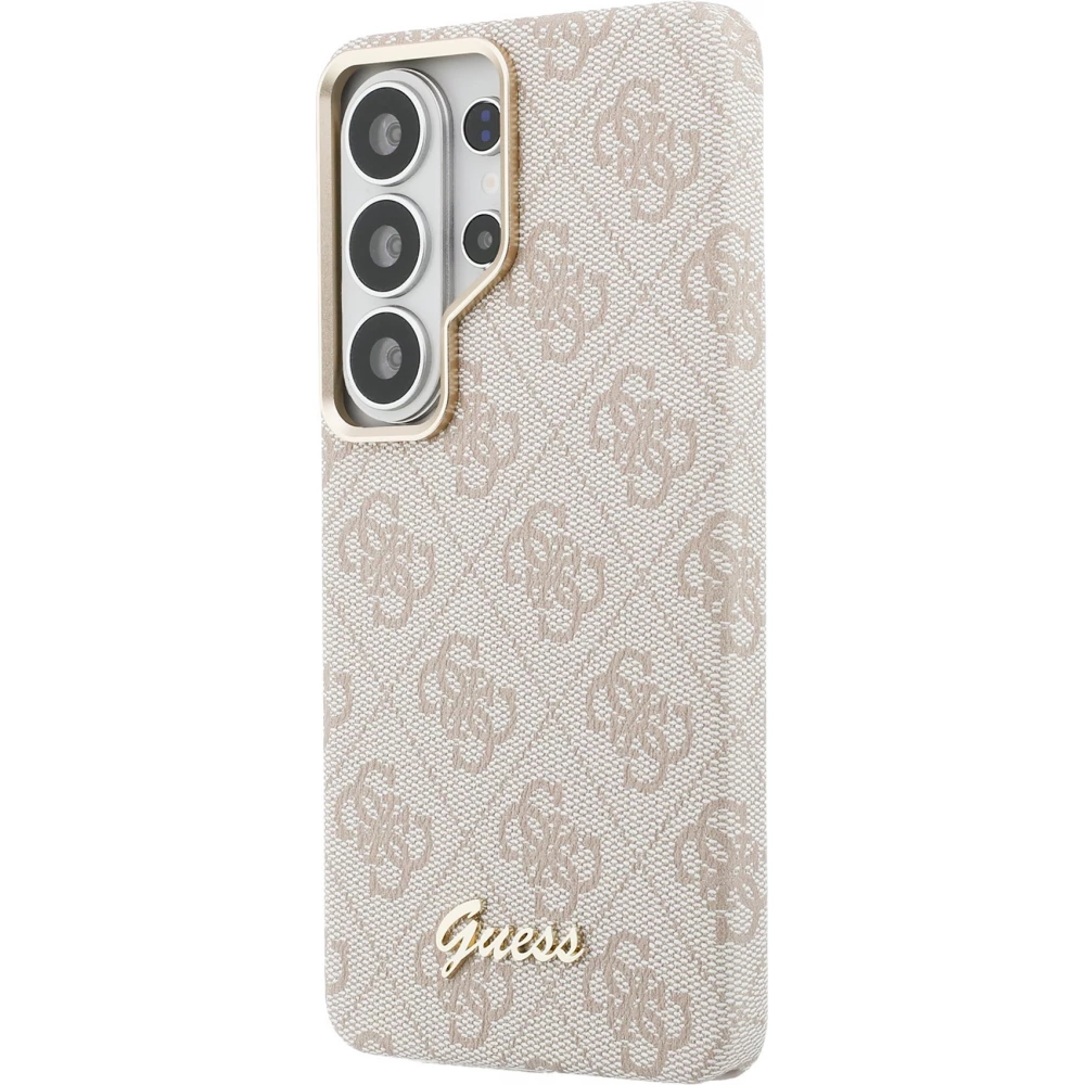 Galaxy S26 Ultra Case H&uuml;lle - Guess 4G Script MagSafe Magnetische elegante Schutz - Rosa