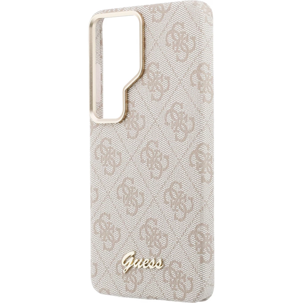 Galaxy S26 Ultra Case H&uuml;lle - Guess 4G Script MagSafe Magnetische elegante Schutz - Rosa