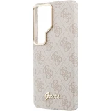 Galaxy S26 Ultra Case H&uuml;lle - Guess 4G Script MagSafe Magnetische elegante Schutz - Rosa