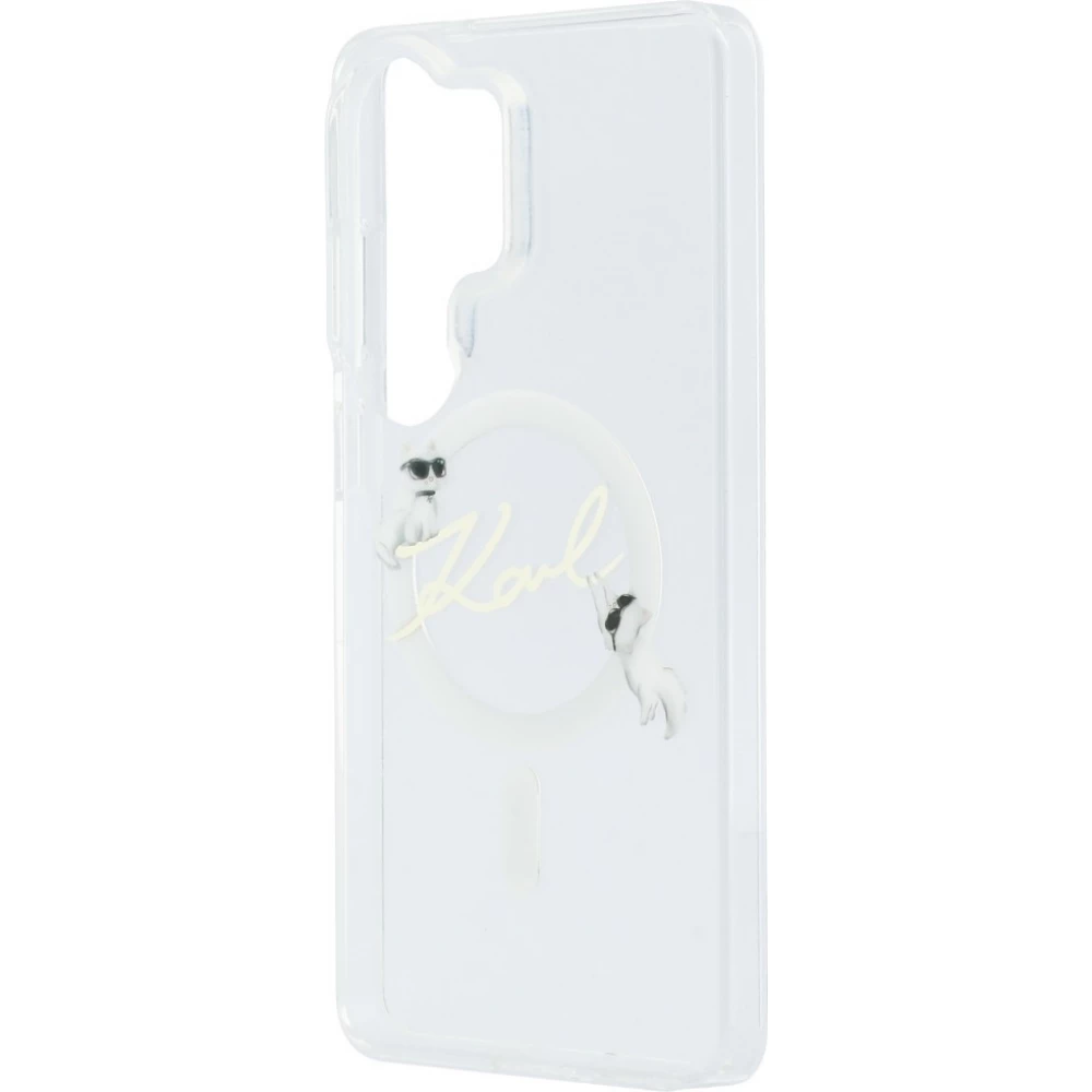 Coque Samsung Galaxy S26 Ultra - Karl Lagerfeld IML KC Script MagSafe protection &eacute;l&eacute;gante - Transparent