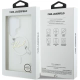 Coque Samsung Galaxy S26 Ultra - Karl Lagerfeld IML KC Script MagSafe protection &eacute;l&eacute;gante - Transparent