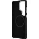 Coque Samsung Galaxy S26 Ultra - Lacoste Petit Pique MagSafe avec logo m&eacute;tal protection &eacute;l&eacute;gante et durable - Noir