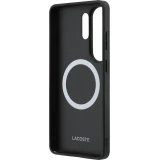 Coque Samsung Galaxy S26 Ultra - Lacoste PVC Blend Monogramme magn&eacute;tique &eacute;l&eacute;gante et durable - Brun