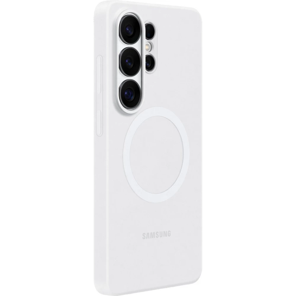 Coque Samsung Galaxy S26 Ultra - Silicone Magnet Case protection l&eacute;g&egrave;re et durable - Blanc