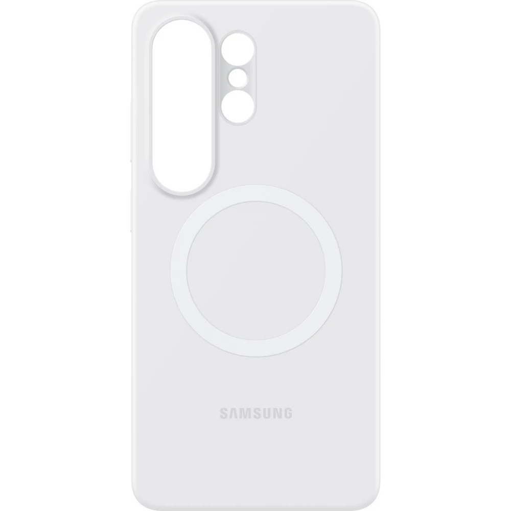 Coque Samsung Galaxy S26 Ultra - Silicone Magnet Case protection l&eacute;g&egrave;re et durable - Blanc
