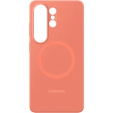Coque Samsung Galaxy S26 Ultra - Silicone Magnet Case protection l&eacute;g&egrave;re et durable - Coral Red