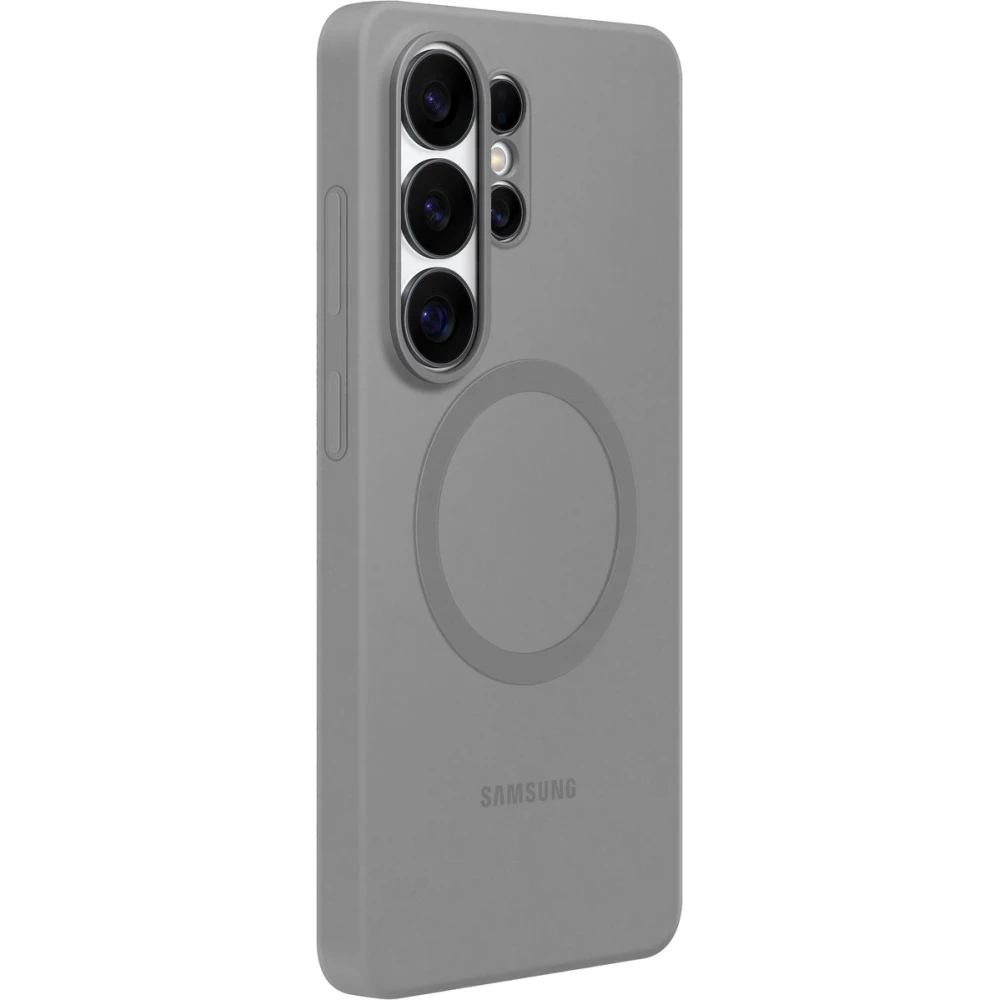 Galaxy S26 Ultra Case H&uuml;lle - Silicone Magnet Case leichter und dauerhafter Schutz - Grau