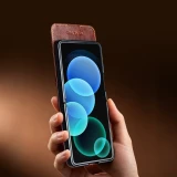 Coque Samsung Galaxy Z Flip8 - Flip Qialino classique cuir v&eacute;ritable avec fermeture magn&eacute;tique - Brun