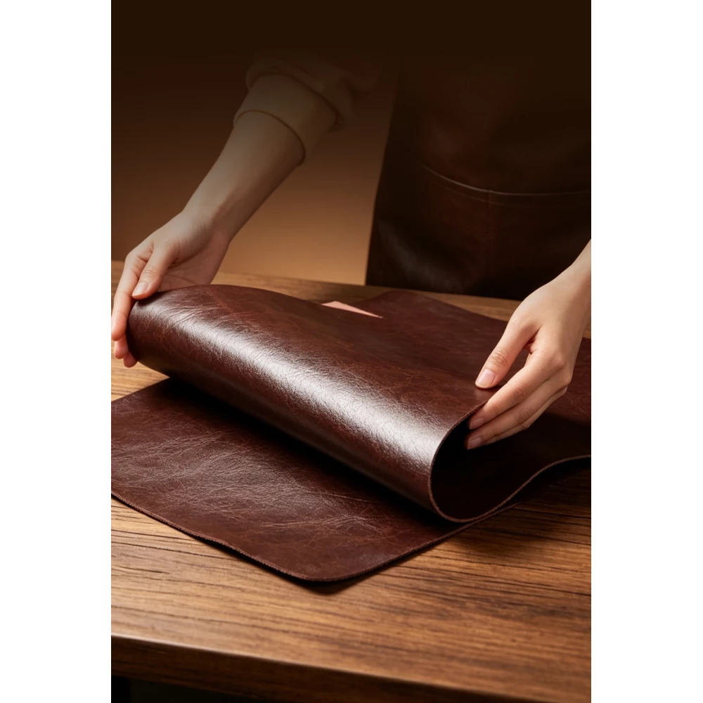 Coque Samsung Galaxy Z Fold8 Ultra - Flip Qialino classique cuir véritable avec fermeture magnétique - Brun