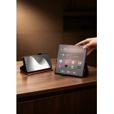 Galaxy Z Fold8 Ultra Case Hülle - Qialino Klapphülle Echtleder Magnetverschluss klassisch - Schwarz