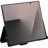 Coque Samsung Galaxy Z Fold8 Ultra - Flip Qialino Full grain Wallet cuir véritable mat avec fermeture magnétique - Noir