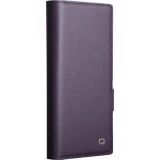 Coque Samsung Galaxy Z Fold8 Ultra - Flip Qialino Full grain Wallet cuir véritable mat avec fermeture magnétique - Violet