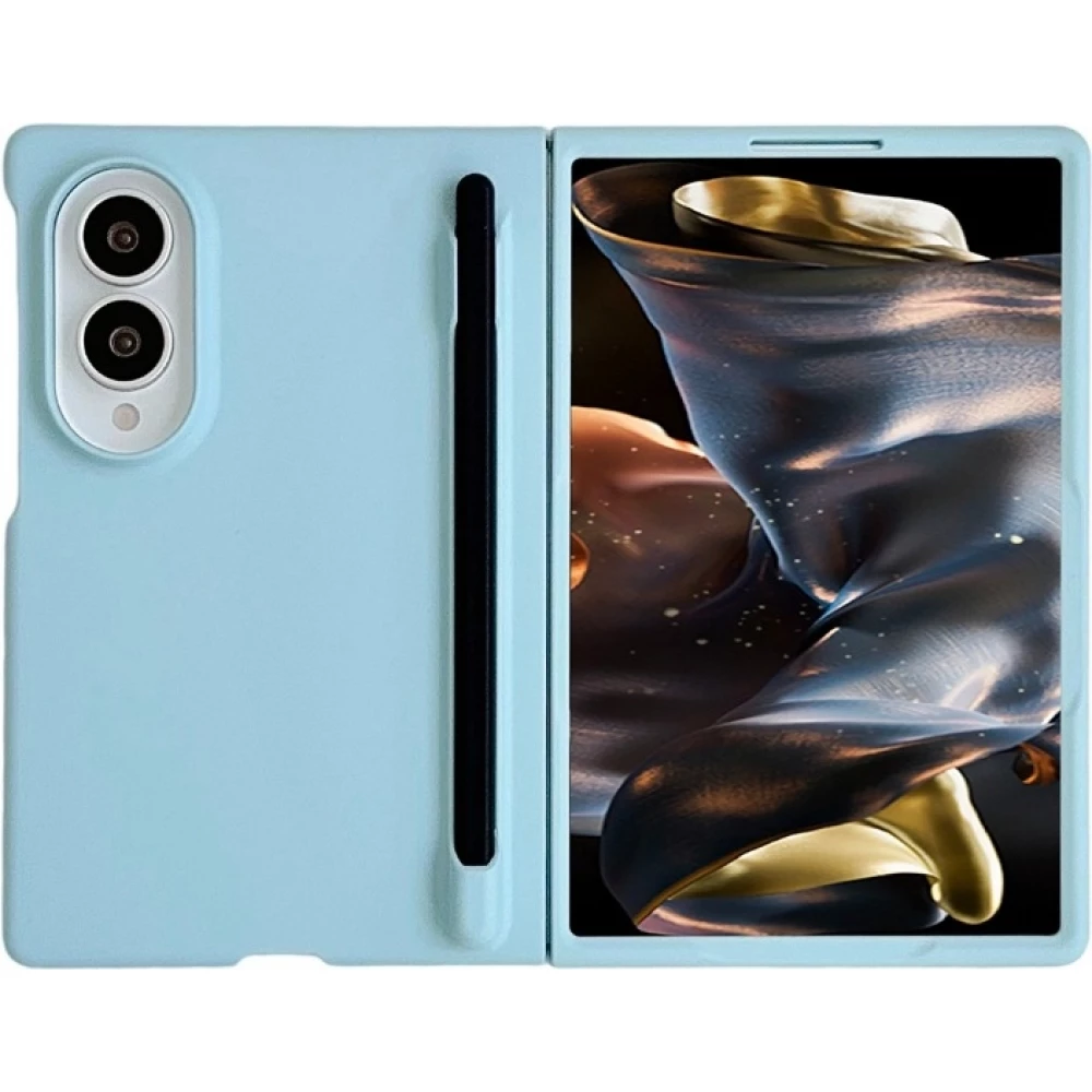 Coque Samsung Galaxy Z Fold8 - Fold Pen protection rigide avec stylet tactile int&eacute;gr&eacute; - Bleu