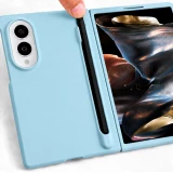 Coque Samsung Galaxy Z Fold8 - Fold Pen protection rigide avec stylet tactile int&eacute;gr&eacute; - Bleu