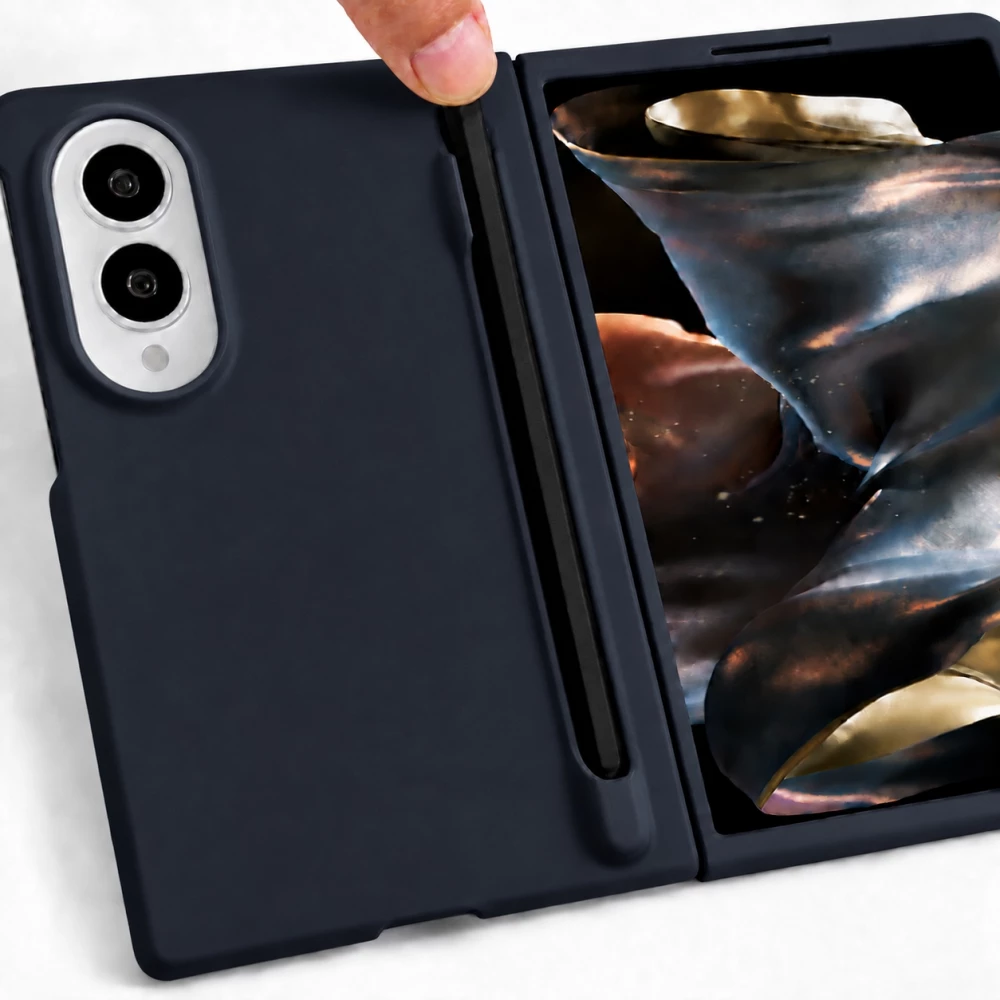 Coque Samsung Galaxy Z Fold8 - Fold Pen protection rigide avec stylet tactile int&eacute;gr&eacute; - Noir