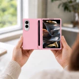 Coque Samsung Galaxy Z Fold8 - Fold Pen protection rigide avec stylet tactile int&eacute;gr&eacute; - Rose
