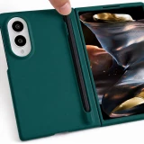 Coque Samsung Galaxy Z Fold8 - Fold Pen protection rigide avec stylet tactile int&eacute;gr&eacute; - Vert fonc&eacute;