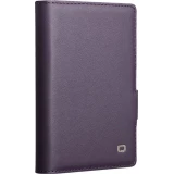 Coque Samsung Galaxy Z Fold8 Wide - Flip Qialino Full grain Wallet cuir v&eacute;ritable mat avec fermeture magn&eacute;tique - Violet