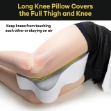 Memory Foam Knieschoner f&uuml;r seitliche Position Beinsupport 35,56cm - Grau