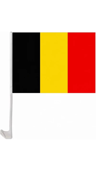 Drapeau Belgique avec clip pour vitre de voiture accessoire supporter