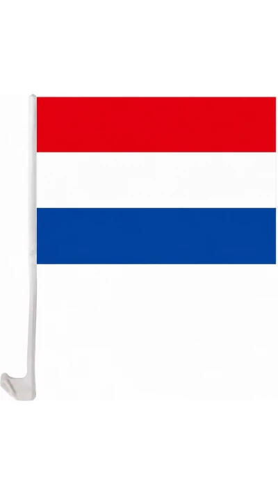 Drapeau Pays-Bas avec clip pour vitre de voiture accessoire supporter