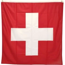 Drapeau Suisse / Swiss Flag (152.4 x 152.4 cm) - Rouge