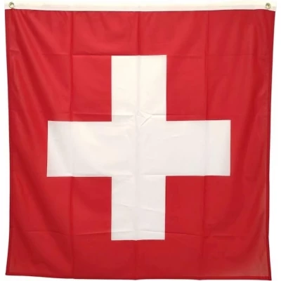 Drapeau Suisse / Swiss Flag (152.4 x 152.4 cm) - Rouge