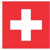 Drapeau Suisse / Swiss Flag (152.4 x 152.4 cm) - Rouge