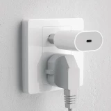 Dudao A14C chargeur mural USB-C PD 20W avec c&acirc;ble (1m USB-C) - Blanc