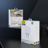 Dudao A14C chargeur mural USB-C PD 20W avec c&acirc;ble (1m USB-C) - Blanc