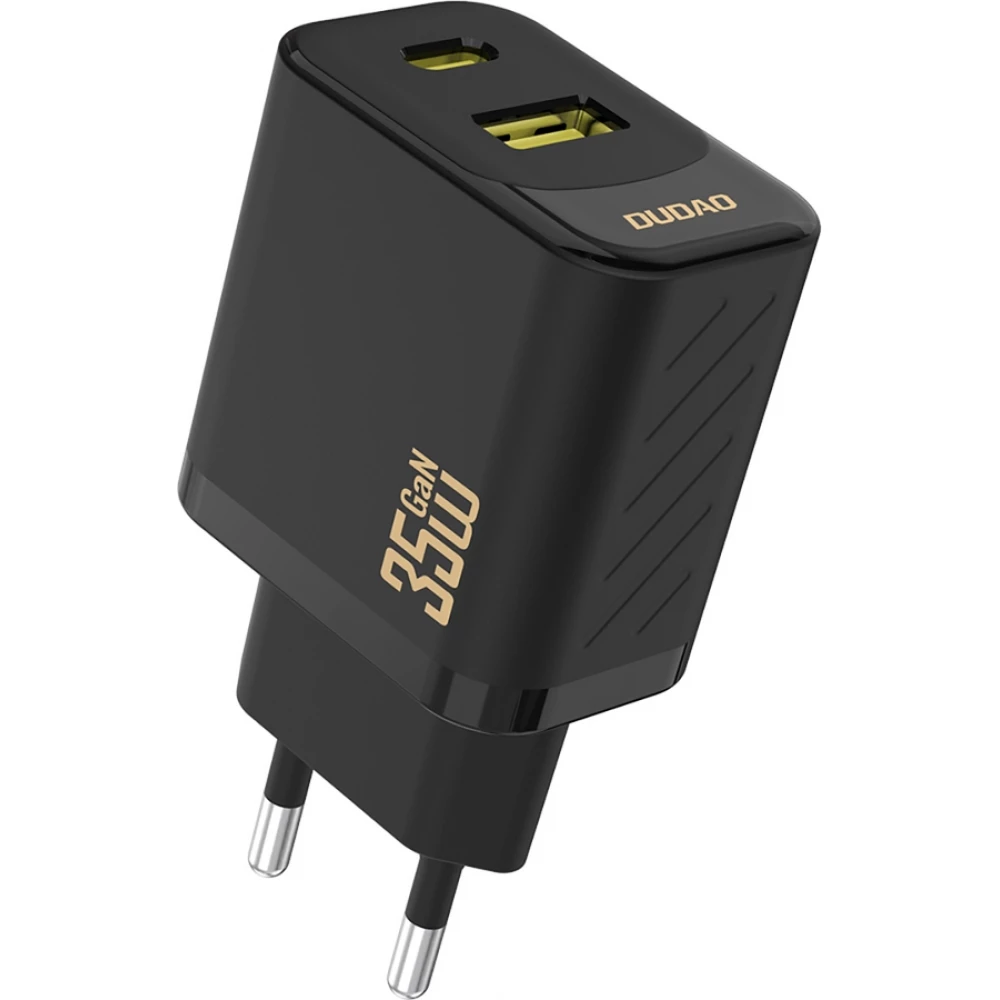 Dudao A27 Max 35W GaN ultraschnelles PD+QC-Wandladegerät - Schwarz