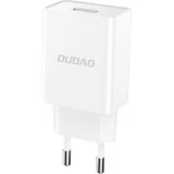 Dudao A4EUL chargeur mural USB-A 2.1A avec c&acirc;ble Lightning pour iPhone et appareils compatibles - Blanc