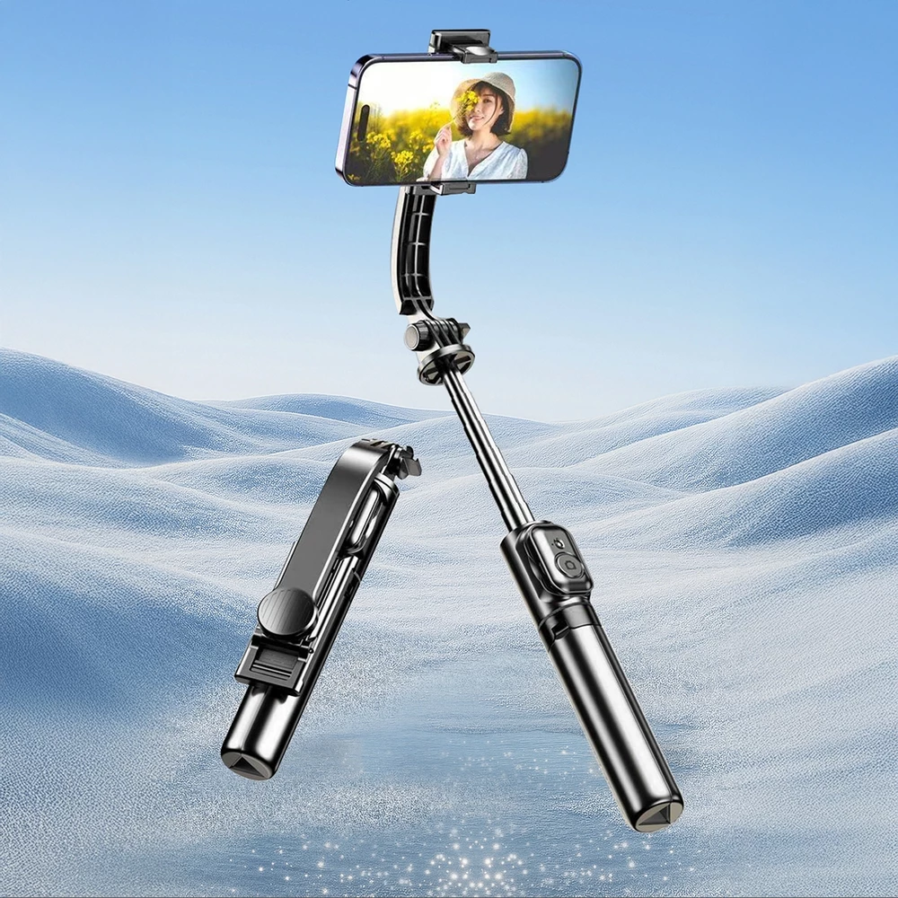 Dudao F18S 4-in-1 Selfie-Stick Stativ faltbar mit Fernbedienung - Schwarz