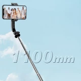 Dudao F18S 4-in-1 Selfie-Stick Stativ faltbar mit Fernbedienung - Schwarz