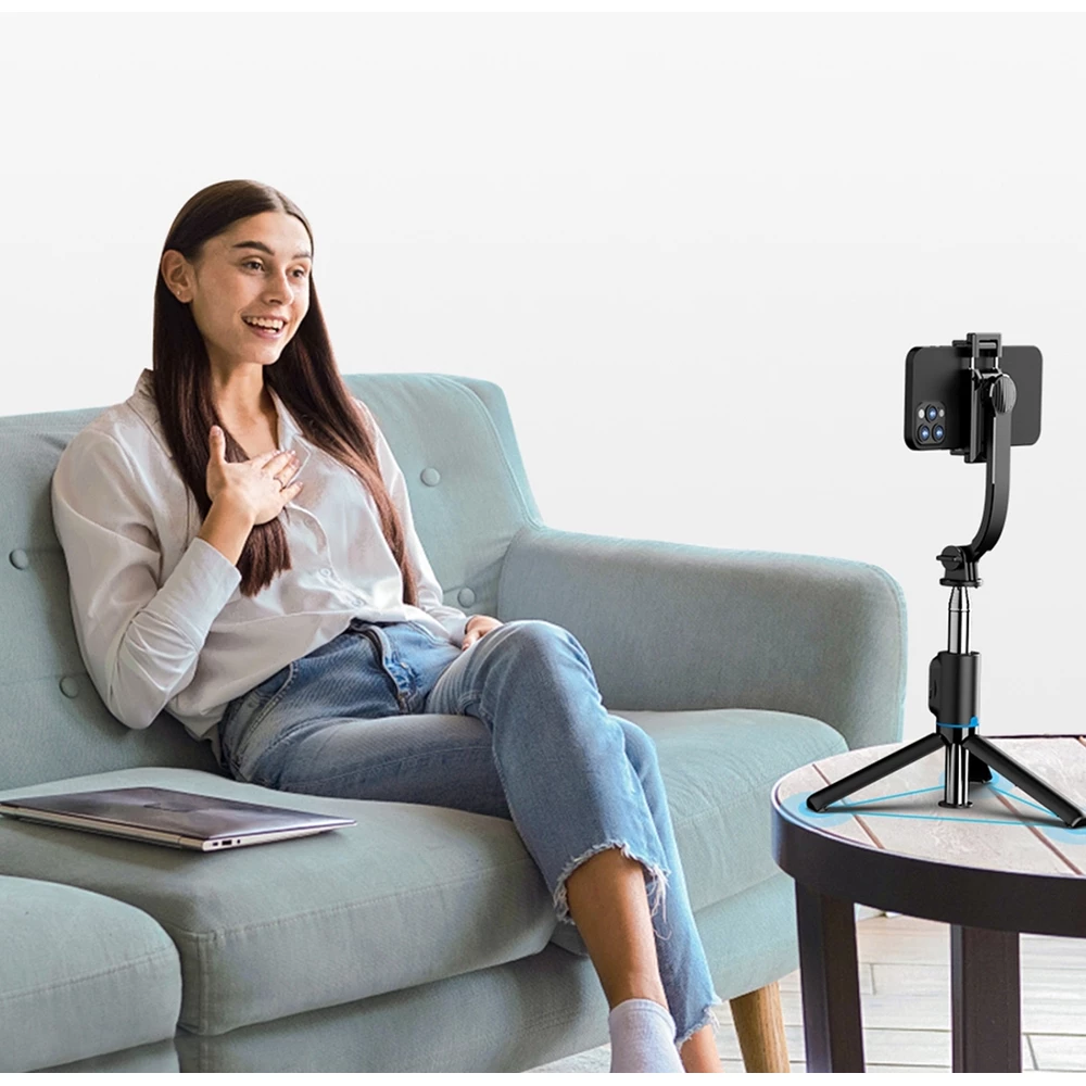 Dudao F18S 4-in-1 Selfie-Stick Stativ faltbar mit Fernbedienung - Schwarz